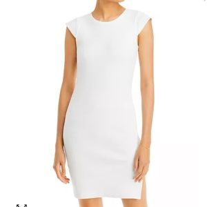 AQUA ribbed knit bodycon dress